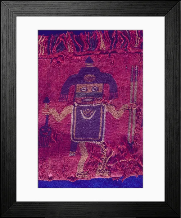 Framed Print : Textiles, Paracas Culture, Peru, 2015. Creator: Luis Rosendo Framed Print : Textiles, Paracas Culture, Peru, 2015. Creator: Luis Rosendo