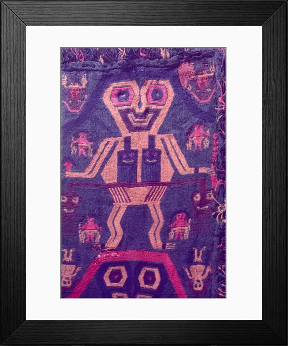 Framed Print : Textiles, Paracas Culture, Peru, 2015. Creator: Luis Rosendo Framed Print : Textiles, Paracas Culture, Peru, 2015. Creator: Luis Rosendo