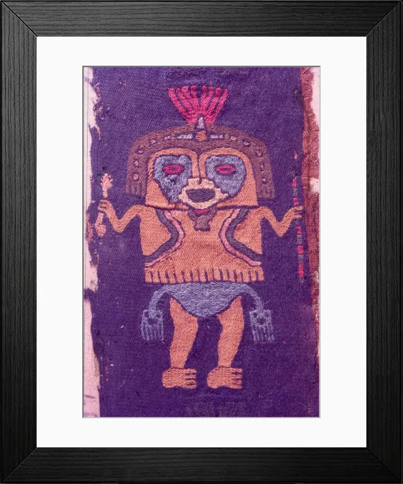 Framed Print : Textiles, Paracas Culture, Peru, 2015. Creator: Luis Rosendo Framed Print : Textiles, Paracas Culture, Peru, 2015. Creator: Luis Rosendo