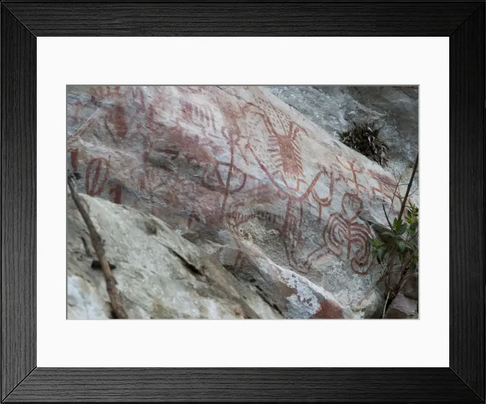 Framed Print : Pictography, Faical, San Ignacio, Cajamarca, Peru, 2015. Creator: Luis Rosendo Framed Print : Pictography, Faical, San Ignacio, Cajamarca, Peru, 2015. Creator: Luis Rosendo