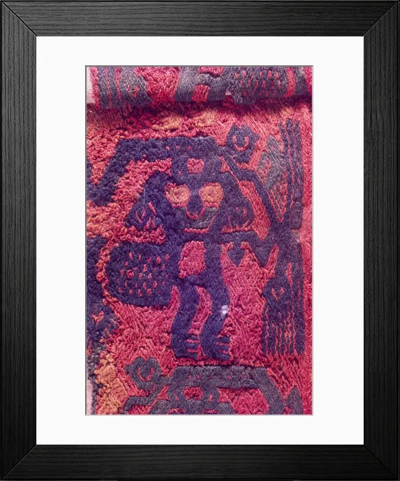 Framed Print : Textiles, Paracas Culture, Peru, 2015. Creator: Luis Rosendo Framed Print : Textiles, Paracas Culture, Peru, 2015. Creator: Luis Rosendo