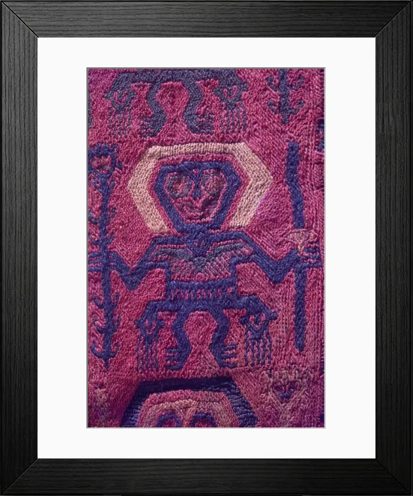 Framed Print : Textiles, Paracas Culture, Peru, 2015. Creator: Luis Rosendo Framed Print : Textiles, Paracas Culture, Peru, 2015. Creator: Luis Rosendo