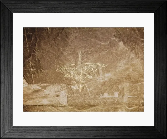 Framed Print : The Condor, Nazca Lines, Ica, Peru, 2015. Creator: Luis Rosendo