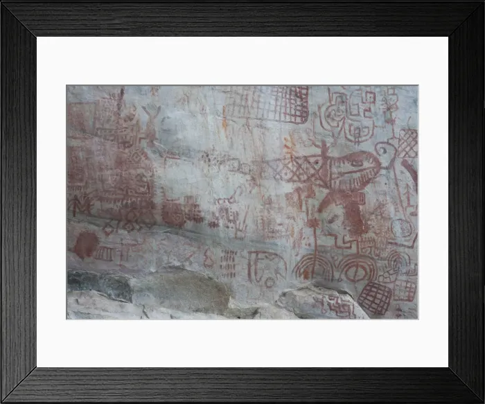 Framed Print : Pictography, Faical, San Ignacio, Cajamarca, Peru, 2015. Creator: Luis Rosendo Framed Print : Pictography, Faical, San Ignacio, Cajamarca, Peru, 2015. Creator: Luis Rosendo