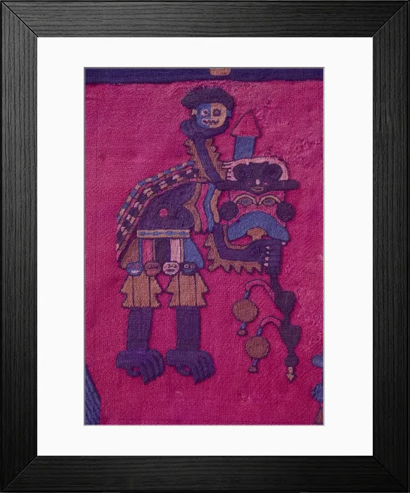 Framed Print : Textiles, Paracas Culture, Peru, 2015. Creator: Luis Rosendo Framed Print : Textiles, Paracas Culture, Peru, 2015. Creator: Luis Rosendo