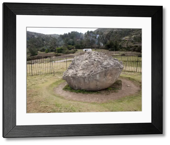 Framed Print : Saywite Monolith, Abancay, Peru, 2015. Creator: Luis Rosendo
