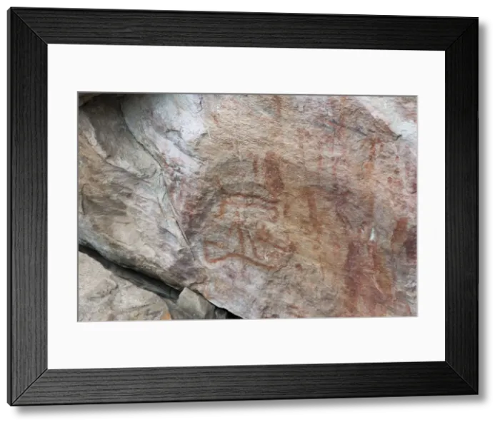 Framed Print : Pictography, Faical, San Ignacio, Cajamarca, Peru, 2015. Creator: Luis Rosendo Framed Print : Pictography, Faical, San Ignacio, Cajamarca, Peru, 2015. Creator: Luis Rosendo