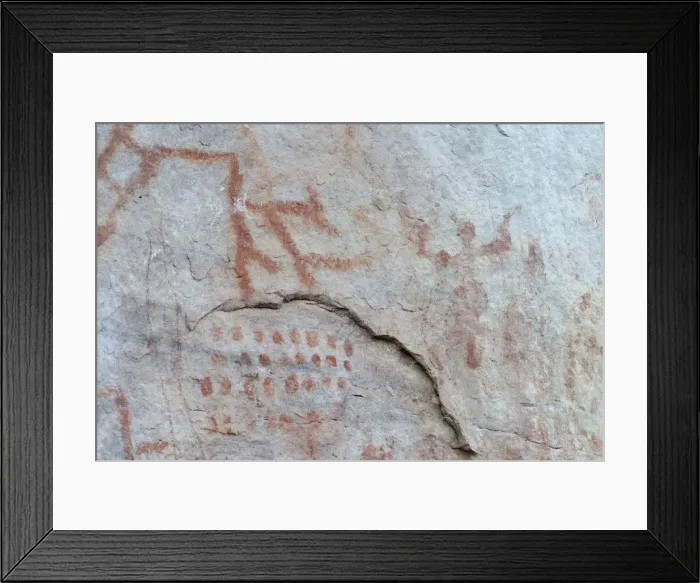 Framed Print : Pictography, Faical, San Ignacio, Cajamarca, Peru, 2015. Creator: Luis Rosendo Framed Print : Pictography, Faical, San Ignacio, Cajamarca, Peru, 2015. Creator: Luis Rosendo