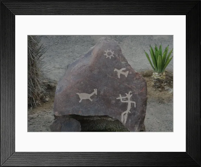 Framed Print : Stone Figures, Miculla Sacred Valley, Tacna, Peru, 2015. Creator: Luis Rosendo Framed Print : Stone Figures, Miculla Sacred Valley, Tacna, Peru, 2015. Creator: Luis Rosendo