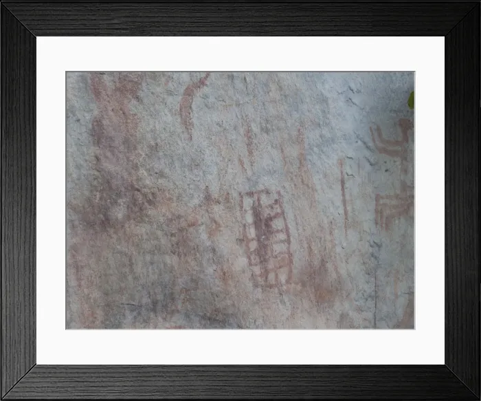 Framed Print : Pictography, Faical, San Ignacio, Cajamarca, Peru, 2015. Creator: Luis Rosendo Framed Print : Pictography, Faical, San Ignacio, Cajamarca, Peru, 2015. Creator: Luis Rosendo