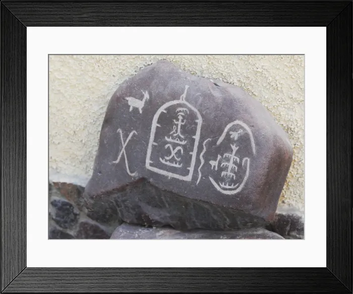 Framed Print : Stone Figures, Miculla Sacred Valley, Tacna, Peru, 2015. Creator: Luis Rosendo Framed Print : Stone Figures, Miculla Sacred Valley, Tacna, Peru, 2015. Creator: Luis Rosendo