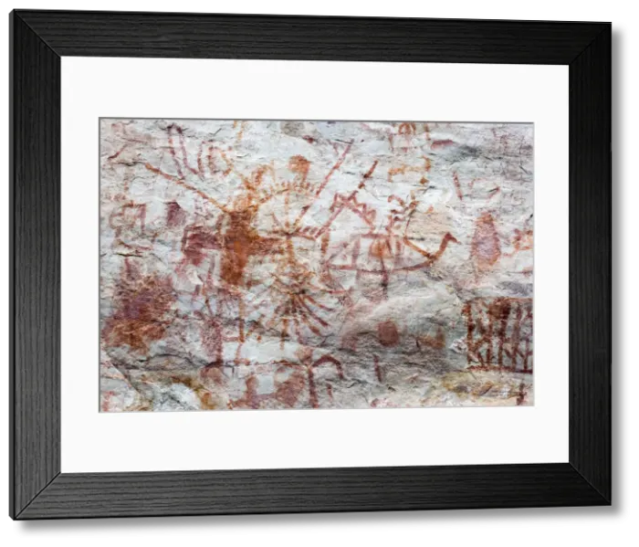 Framed Print : Pictography, Faical, San Ignacio, Cajamarca, Peru, 2015. Creator: Luis Rosendo Framed Print : Pictography, Faical, San Ignacio, Cajamarca, Peru, 2015. Creator: Luis Rosendo