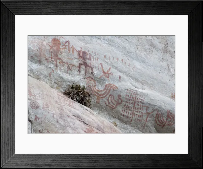 Framed Print : Pictography, Faical, San Ignacio, Cajamarca, Peru, 2015. Creator: Luis Rosendo Framed Print : Pictography, Faical, San Ignacio, Cajamarca, Peru, 2015. Creator: Luis Rosendo