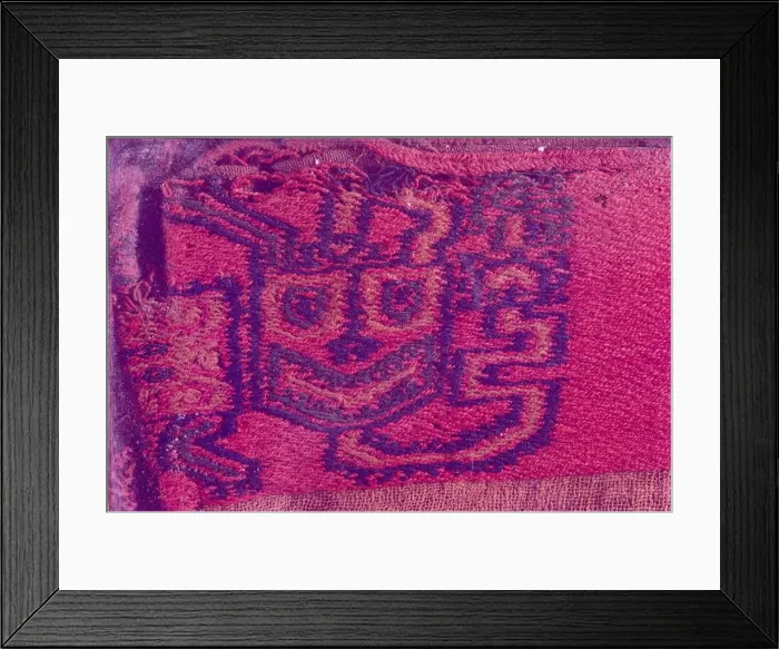 Framed Print : Textiles, Paracas Culture, Peru, 2015. Creator: Luis Rosendo Framed Print : Textiles, Paracas Culture, Peru, 2015. Creator: Luis Rosendo