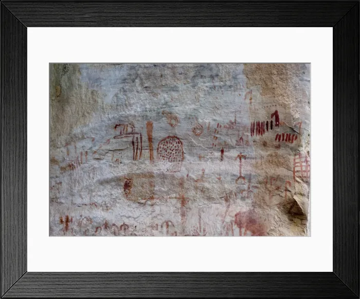 Framed Print : Pictography, Faical, San Ignacio, Cajamarca, Peru, 2015. Creator: Luis Rosendo Framed Print : Pictography, Faical, San Ignacio, Cajamarca, Peru, 2015. Creator: Luis Rosendo