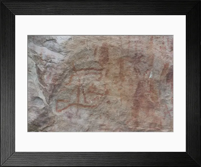 Framed Print : Pictography, Faical, San Ignacio, Cajamarca, Peru, 2015. Creator: Luis Rosendo Framed Print : Pictography, Faical, San Ignacio, Cajamarca, Peru, 2015. Creator: Luis Rosendo