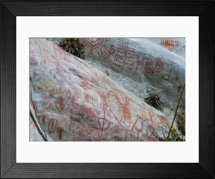 Framed Print : Pictography, Faical, San Ignacio, Cajamarca, Peru, 2015. Creator: Luis Rosendo Framed Print : Pictography, Faical, San Ignacio, Cajamarca, Peru, 2015. Creator: Luis Rosendo