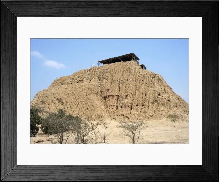 Framed Print : Valle de las Piramides, Tucume, Lambayeque, Peru, 2015. Creator: Luis Rosendo Framed Print : Valle de las Piramides, Tucume, Lambayeque, Peru, 2015. Creator: Luis Rosendo