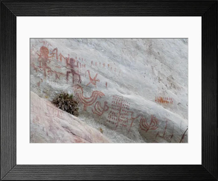 Framed Print : Pictography, Faical, San Ignacio, Cajamarca, Peru, 2015. Creator: Luis Rosendo Framed Print : Pictography, Faical, San Ignacio, Cajamarca, Peru, 2015. Creator: Luis Rosendo