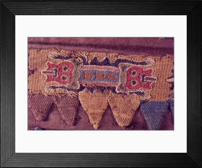 Framed Print : Textiles, Paracas Culture, Peru, 2015. Creator: Luis Rosendo Framed Print : Textiles, Paracas Culture, Peru, 2015. Creator: Luis Rosendo