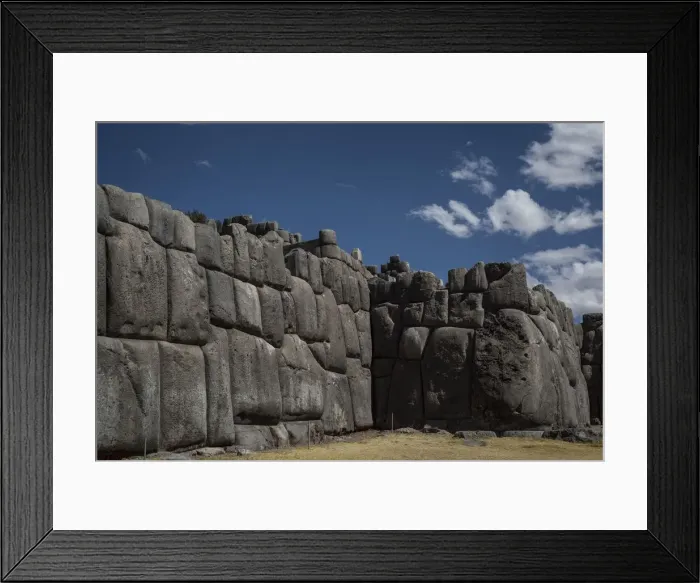 Framed Print : Sacsahuaman Fortress, Cusco, Peru, 2015. Creator: Luis Rosendo Framed Print : Sacsahuaman Fortress, Cusco, Peru, 2015. Creator: Luis Rosendo