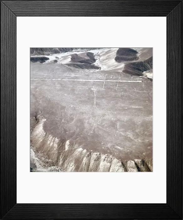Framed Print : The Hummingbird, Nazca Lines, Ica, Peru, 2015. Creator: Luis Rosendo Framed Print : The Hummingbird, Nazca Lines, Ica, Peru, 2015. Creator: Luis Rosendo