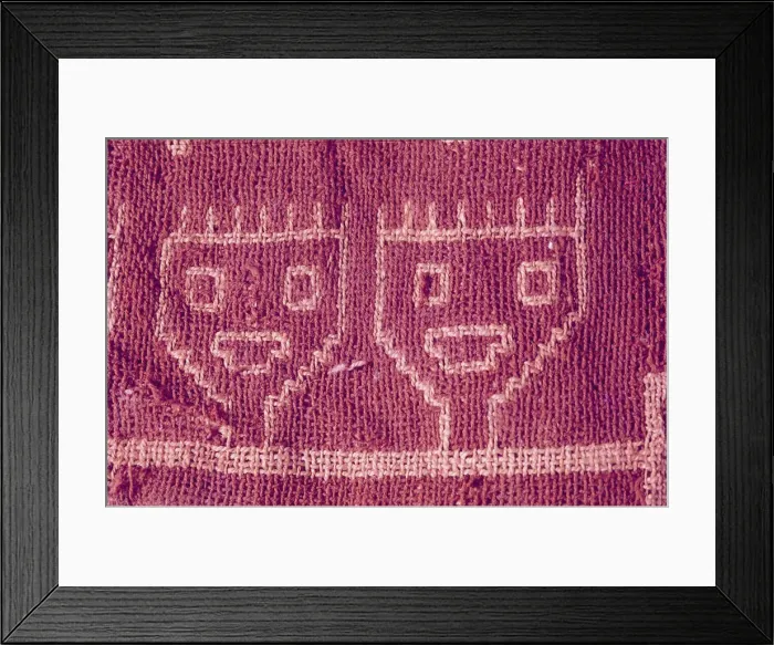 Framed Print : Textiles, Paracas Culture, Peru, 2015. Creator: Luis Rosendo Framed Print : Textiles, Paracas Culture, Peru, 2015. Creator: Luis Rosendo