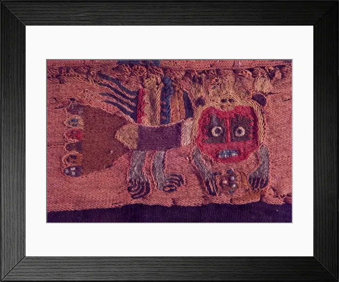 Framed Print : Textiles, Paracas Culture, Peru, 2015. Creator: Luis Rosendo Framed Print : Textiles, Paracas Culture, Peru, 2015. Creator: Luis Rosendo