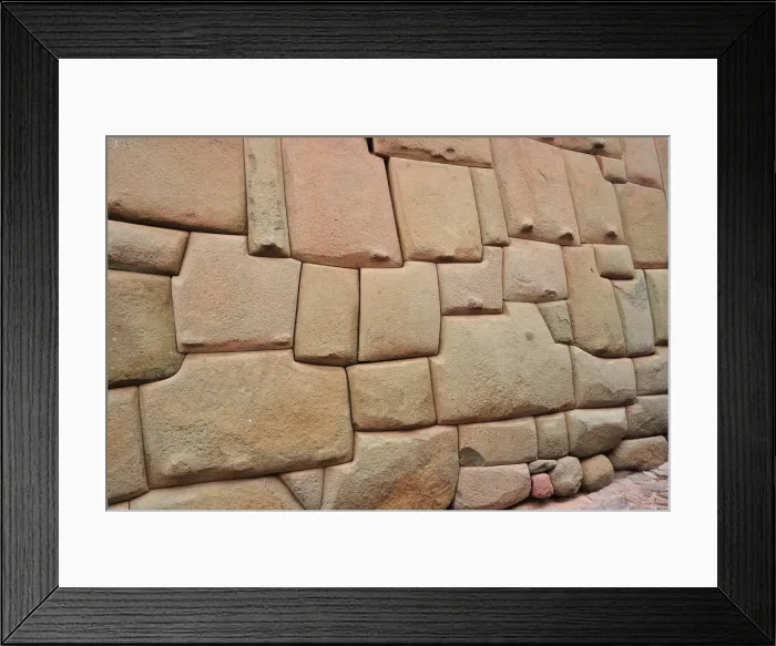 Framed Print : Inca Wall, Cusco, Peru, 2015. Creator: Luis Rosendo Framed Print : Inca Wall, Cusco, Peru, 2015. Creator: Luis Rosendo