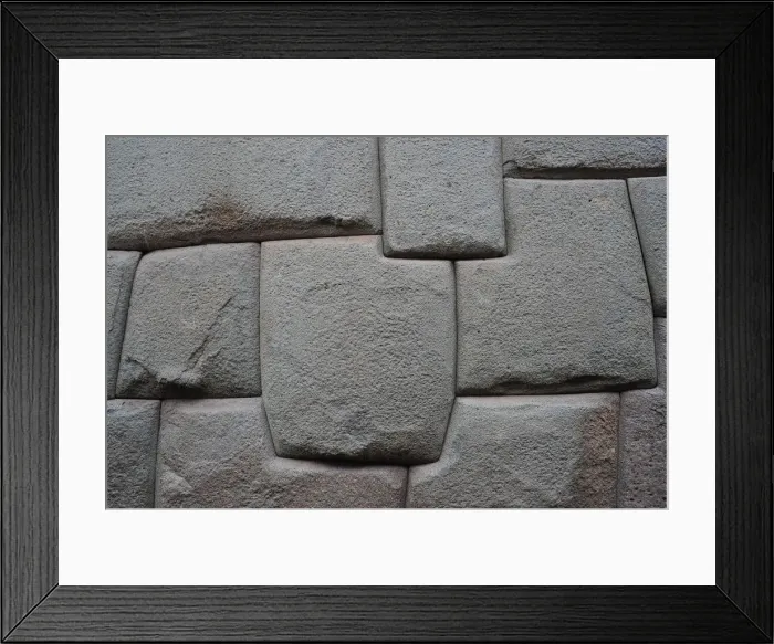 Framed Print : Inca Wall, Cusco, Peru, 2015. Creator: Luis Rosendo Framed Print : Inca Wall, Cusco, Peru, 2015. Creator: Luis Rosendo