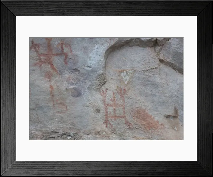 Framed Print : Pictography, Faical, San Ignacio, Cajamarca, Peru, 2015. Creator: Luis Rosendo Framed Print : Pictography, Faical, San Ignacio, Cajamarca, Peru, 2015. Creator: Luis Rosendo