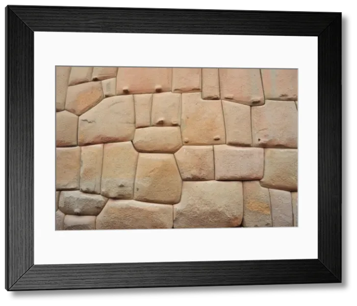 Framed Print : Inca Wall, Cusco, Peru, 2015. Creator: Luis Rosendo