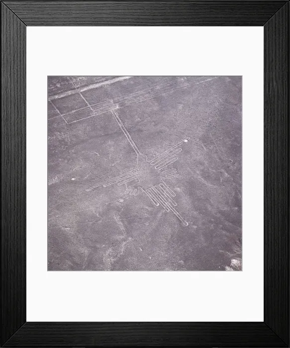 Framed Print : The Hummingbird, Nazca Lines, Ica, Peru, 2015. Creator: Luis Rosendo Framed Print : The Hummingbird, Nazca Lines, Ica, Peru, 2015. Creator: Luis Rosendo