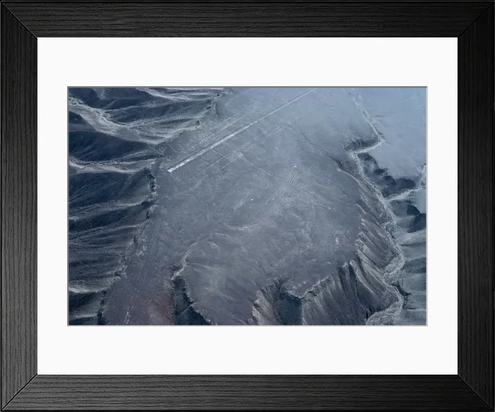 Framed Print : The Hummingbird, Nazca Lines, Ica, Peru, 2015. Creator: Luis Rosendo Framed Print : The Hummingbird, Nazca Lines, Ica, Peru, 2015. Creator: Luis Rosendo