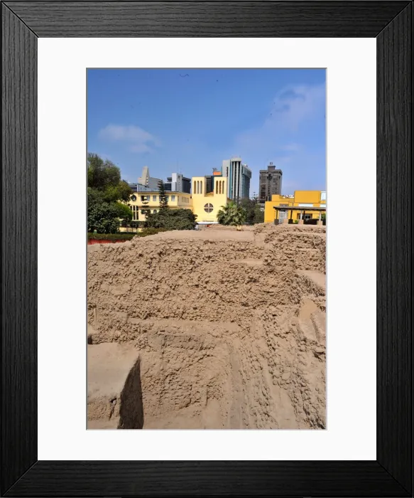Framed Print : Huaca Huallamarca San Isidro, Lima, Peru, 2015. Creator: Luis Rosendo
