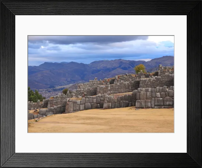 Framed Print : Sacsahuaman Fortress, Cusco, Peru, 2015. Creator: Luis Rosendo Framed Print : Sacsahuaman Fortress, Cusco, Peru, 2015. Creator: Luis Rosendo
