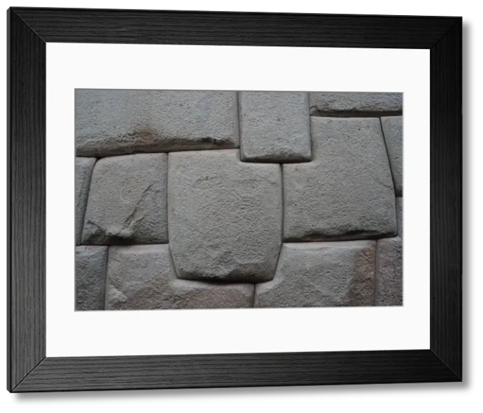 Framed Print : Inca Wall, Cusco, Peru, 2015. Creator: Luis Rosendo Framed Print : Inca Wall, Cusco, Peru, 2015. Creator: Luis Rosendo