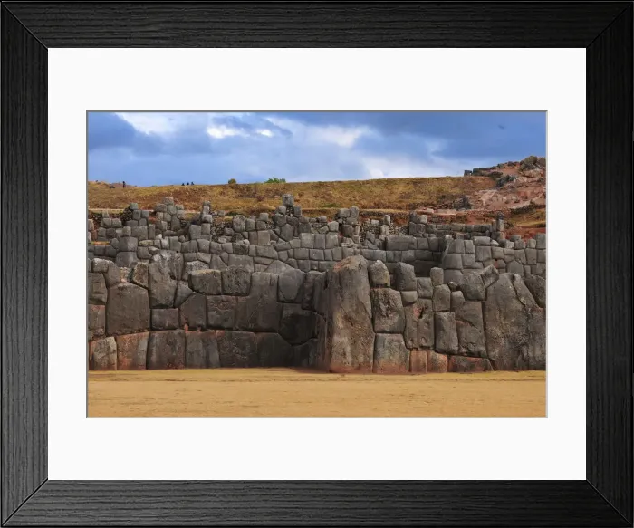 Framed Print : Sacsahuaman Fortress, Cusco, Peru, 2015. Creator: Luis Rosendo Framed Print : Sacsahuaman Fortress, Cusco, Peru, 2015. Creator: Luis Rosendo