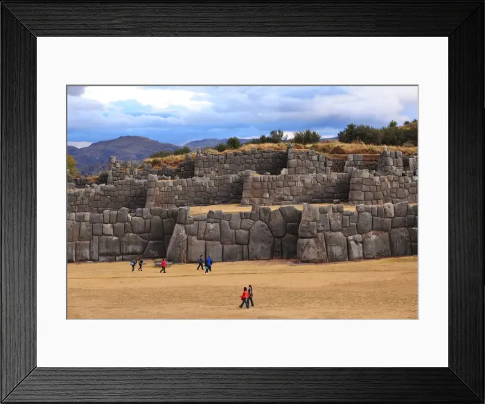 Framed Print : Sacsahuaman Fortress, Cusco, Peru, 2015. Creator: Luis Rosendo