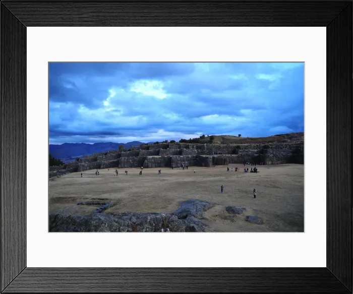 Framed Print : Sacsahuaman Fortress, Cusco, Peru, 2015. Creator: Luis Rosendo Framed Print : Sacsahuaman Fortress, Cusco, Peru, 2015. Creator: Luis Rosendo