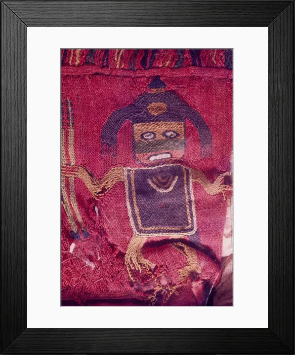 Framed Print : Textiles, Paracas Culture, Peru, 2015. Creator: Luis Rosendo Framed Print : Textiles, Paracas Culture, Peru, 2015. Creator: Luis Rosendo