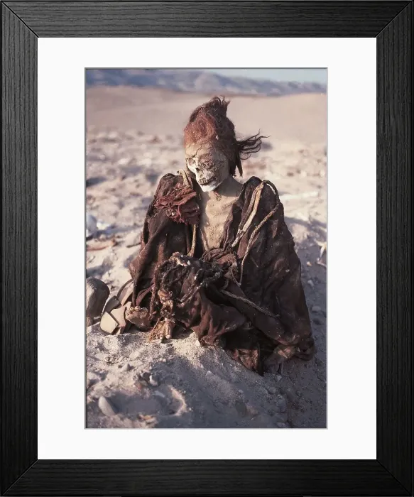 Framed Print : Nazca Mummies, Ica, Peru, 2015. Creator: Luis Rosendo Framed Print : Nazca Mummies, Ica, Peru, 2015. Creator: Luis Rosendo