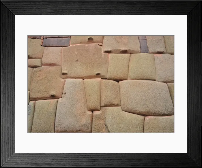 Framed Print : Inca Wall, Cusco, Peru, 2015. Creator: Luis Rosendo Framed Print : Inca Wall, Cusco, Peru, 2015. Creator: Luis Rosendo