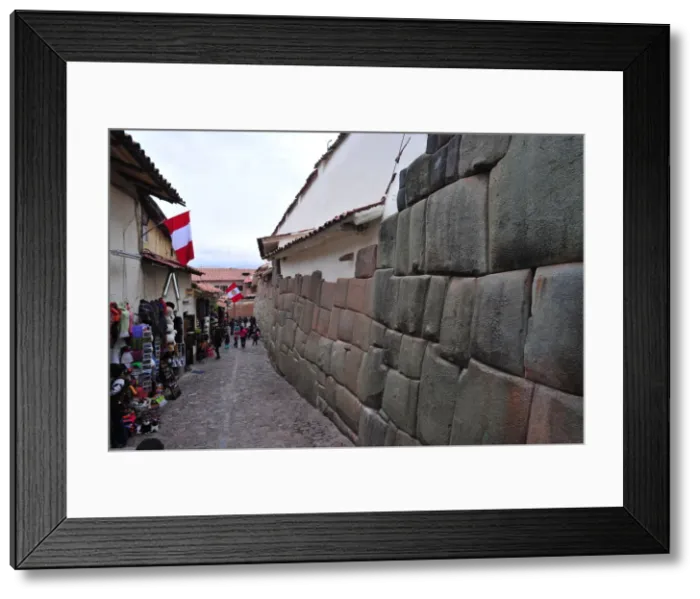 Framed Print : Inca Wall, Cusco, Peru, 2015. Creator: Luis Rosendo Framed Print : Inca Wall, Cusco, Peru, 2015. Creator: Luis Rosendo