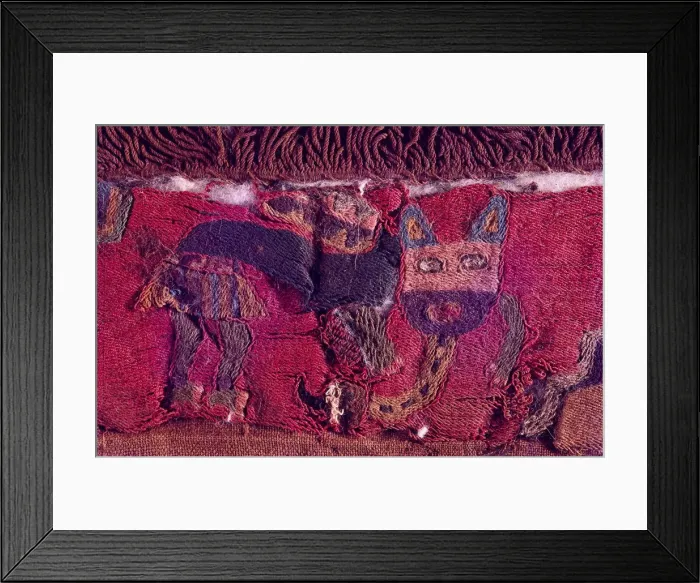 Framed Print : Textiles, Paracas Culture, Peru, 2015. Creator: Luis Rosendo Framed Print : Textiles, Paracas Culture, Peru, 2015. Creator: Luis Rosendo