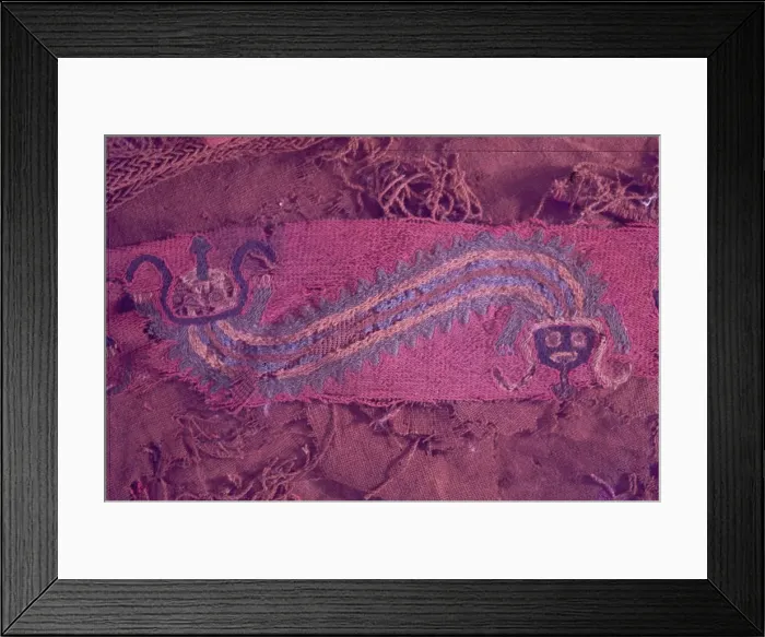 Framed Print : Textiles, Paracas Culture, Peru, 2015. Creator: Luis Rosendo Framed Print : Textiles, Paracas Culture, Peru, 2015. Creator: Luis Rosendo