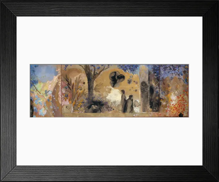 Framed Print : La Nuit, 1910-1911. Creator: Redon, Odilon (1840-1916) Framed Print : La Nuit, 1910-1911. Creator: Redon, Odilon (1840-1916)