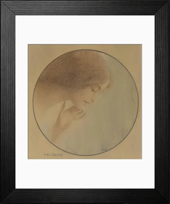 Framed Print : Melisande, 1907. Creator: Khnopff, Fernand (1858-1921) Framed Print : Melisande, 1907. Creator: Khnopff, Fernand (1858-1921)