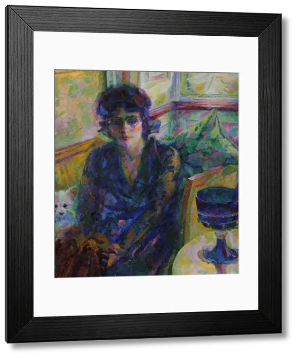 Framed Print : Portrait of Signora Cragnolini Fanna, 1916. Creator: Boccioni, Umberto (1882-1916) Framed Print : Portrait of Signora Cragnolini Fanna, 1916. Creator: Boccioni, Umberto (1882-1916)