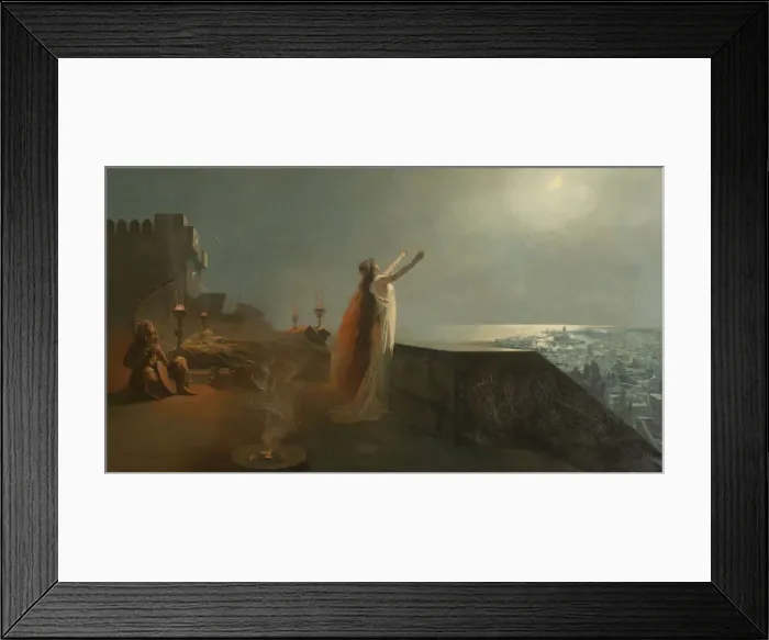 Framed Print : Salammbo, 1885. Creator: Sinibaldi, Jean-Paul (1857-1909) Framed Print : Salammbo, 1885. Creator: Sinibaldi, Jean-Paul (1857-1909)